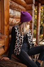 Abby – Leopard Sherpa Vest